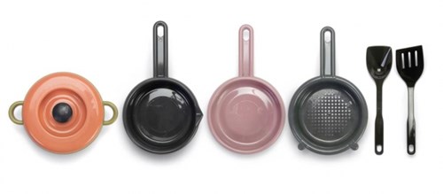 Dantoy Green Bean pannenset speelgoedkeuken 7-delig multicolor-2