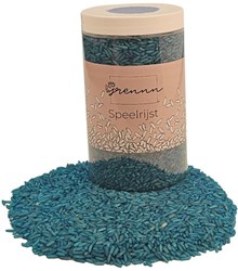Grennn speelrijst blauw - sensorisch speelgoed 300 gram