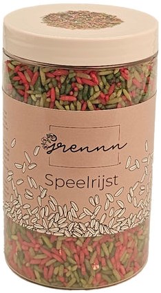 Grennn speelrijst kerst 250 gram sensorisch speelgoed-3