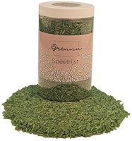 Grennn speelrijst groen sensorisch speelgoed 750 gram