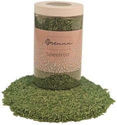 Grennn speelrijst blauw sensorisch speelgoed 750 gram pot