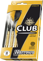 Harrows Club Brass dartpijlen - steeltip darts - 22 gram goud