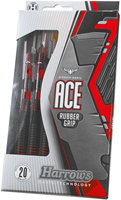 Harrows Ace Brass Darts met rubber grip - steeltip dartpijlen 22g