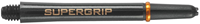 Harrows dart shafts Supergrip zwart goud medium - set van 3 stuks