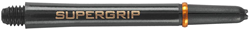 Harrows dart shafts Supergrip zwart goud medium - set van 3 stuks