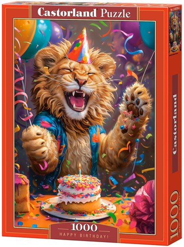 Castorland puzzel Happy Birthday! - 1000 stukjes legpuzzel kleurrijk-2