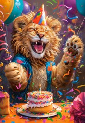 Castorland puzzel Happy Birthday! - 1000 stukjes legpuzzel kleurrijk