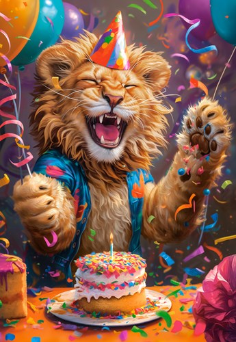 Castorland puzzel Happy Birthday! - 1000 stukjes legpuzzel kleurrijk