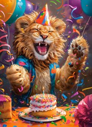 Castorland puzzel Happy Birthday! - 300 stukjes kleurrijk speelgoed