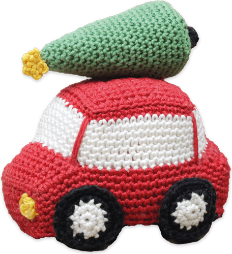 Hardicraft Hardicraft Haakpakket Kerstauto 12x11 cm