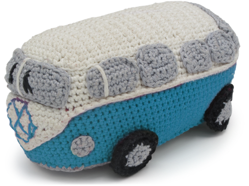 Hardicraft Hardicraft Haakpakket Retro Bus Blauw 16x10 cm