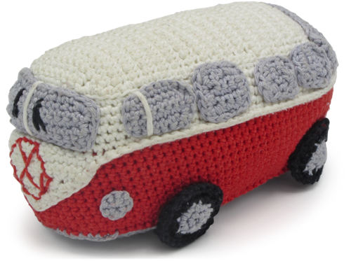 Hardicraft Hardicraft Haakpakket Retro Bus Rood 16x10 cm