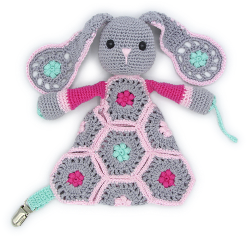 Hardicraft Hardicraft Haakpakket Speenknuffel Beau Roze 23x22 cm