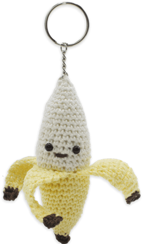 Hardicraft Hardicraft Haakpakket Tassenhanger Banaan 12 cm