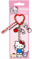 HELLO KITTY KEYRING WITH CHARMS