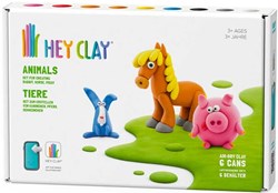 Tomy klei dieren set - creatieve speelset met 6 kleuren klei