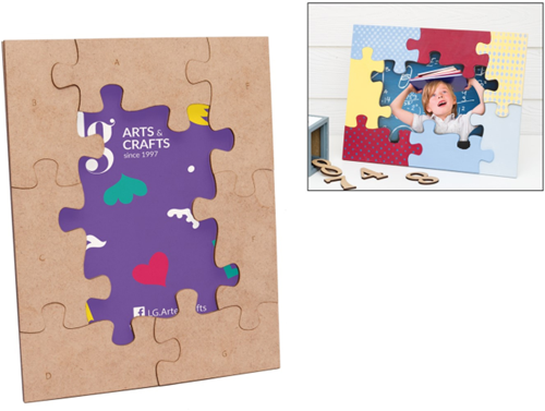 Hobbygroep HG Arts&Craft Puzzelstuk Fotolijst 21x26 cm