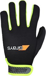 Grays hockeyhandschoenen G500 Gel Glove zwart geel Large - sport handschoenen