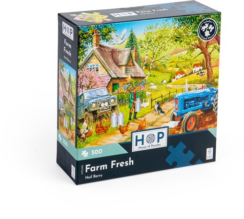 House of Puzzles legpuzzel Farm Fresh 500 stukjes rustiek landschap-2