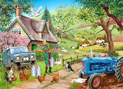 House of Puzzles legpuzzel Farm Fresh 500 stukjes rustiek landschap