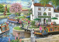 House of Puzzles legpuzzel - By The Canal 1000 stukjes puzzel