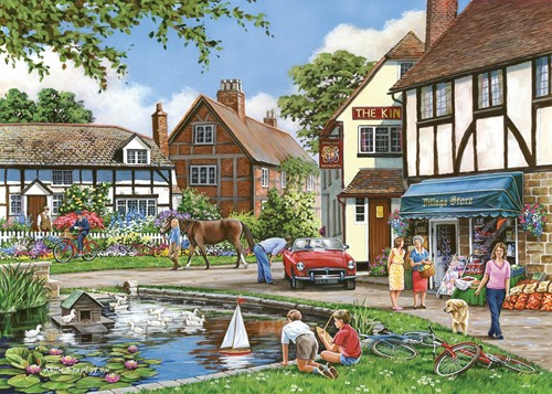 House of Puzzles A Busy Day - 1000 Piece Jigsaw Puzzle