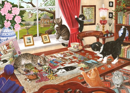 House of Puzzles Puzzelnde Pfoten - 1000 Teile