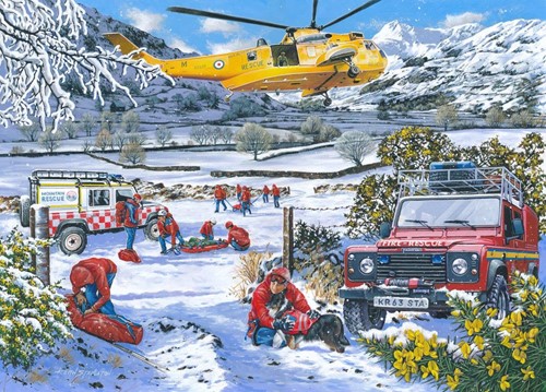 House of Puzzles Mountain Rescue - 1000 Piece Jigsaw Puzzle