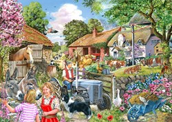 House of Puzzles legpuzzel At the Farm Gate 500 XL stukjes puzzel
