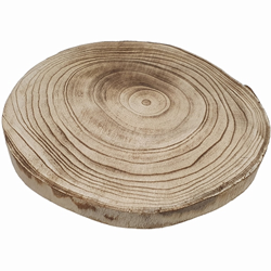 Hobbygroep houten boomstam schijf 25 cm gebrand decoratie