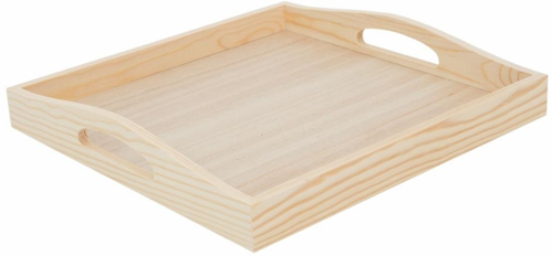 Hobbygroep Houten Dienblad 30x30x5 cm