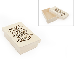 Hobbygroep houten bewaardoos All You Need 14x9 cm decoratie