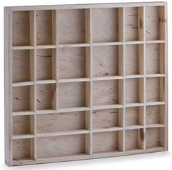 Playwood houten letterbak groot - creatieve opbergkast 45x40 cm