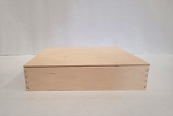 Alexander Toys houten speelbak - sensorisch speelgoed met deksel 25x25x5 cm
