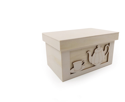 Hobbygroep Houten Theedoos 16x10x8,5 cm