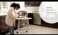 Ingenuity kinderstoel 3-in-1 Trio hoge stoel grijs baby peuterstoel-3