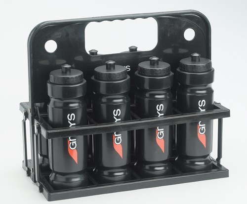 Grays bidonhouder accessoire voor hockey - zwart - 8 flessen