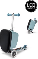 Micro kinder reiskoffer scooter LED Patch & Play Frosty Blue bagage
