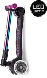 Micro kinderstep Maxi Micro LED inklapbaar Neochrome paars 5-12 jaar