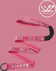 Montii Micro step draagriem elastisch roze reflecterend - kinderstep accessoire