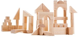 Plan Toys 50 Blanke Houten Blokken plan toys kopen in de aanbieding