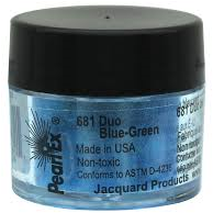 Jacquard Jacquard Pearl Ex Pigment Blauw Groen Mix 3 gr