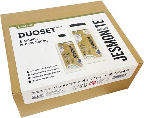 Jesmonite Jesmonite AC100 Box Duoset 1L Vloeistof en 2,5Kg Basis