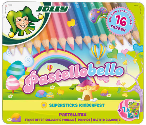 Jolly Jolly Kleurpotloden Pastello Bello 16 stuks
