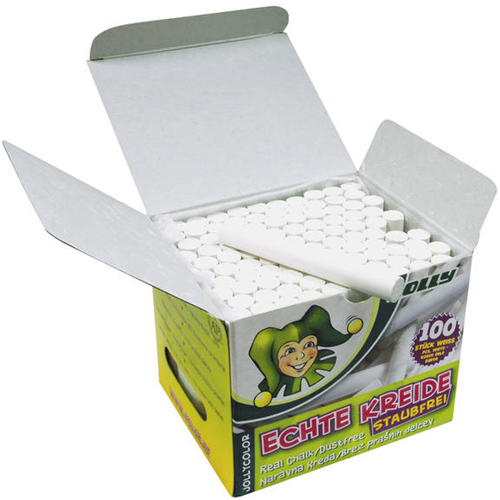 Jolly Jolly Schoolbordkrijt Wit 100 stuks