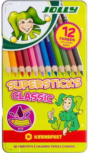 Jolly Jolly Supersticks Classic kleurpotloden 12 stuks