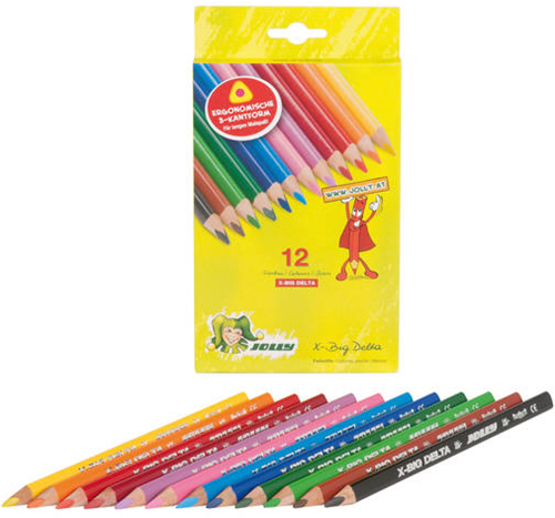 Jolly Jolly X-Big Delta Kleurpotloden 12 stuks