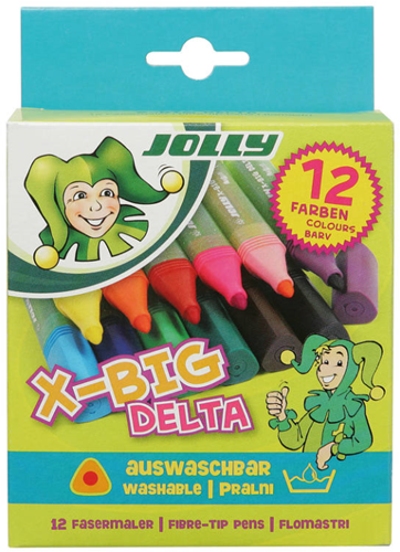 Jolly Jolly X-Big Delta Markers 12 stuks