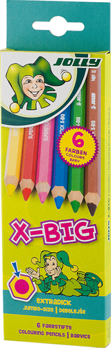 Jolly Jolly X-BIG Kleurpotloden 6 stuks