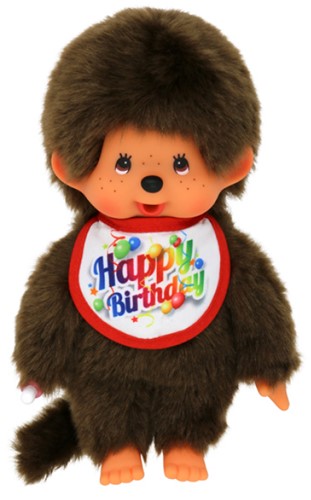 Monchhichi Meisje Happy Birthday (20cm)